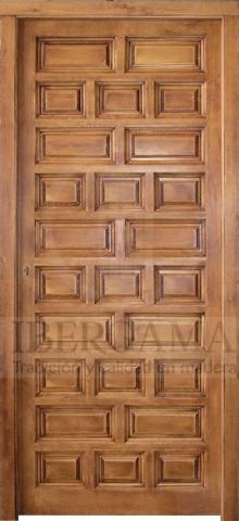 Puerta Rústica con Reja y Ventana de Clavos