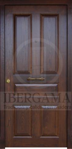 Puerta Castellana 5 Cuadros Exterior Rústica