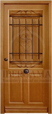 Puerta Castellana 2 Cuadros y Ventana con Rejas Exterior
